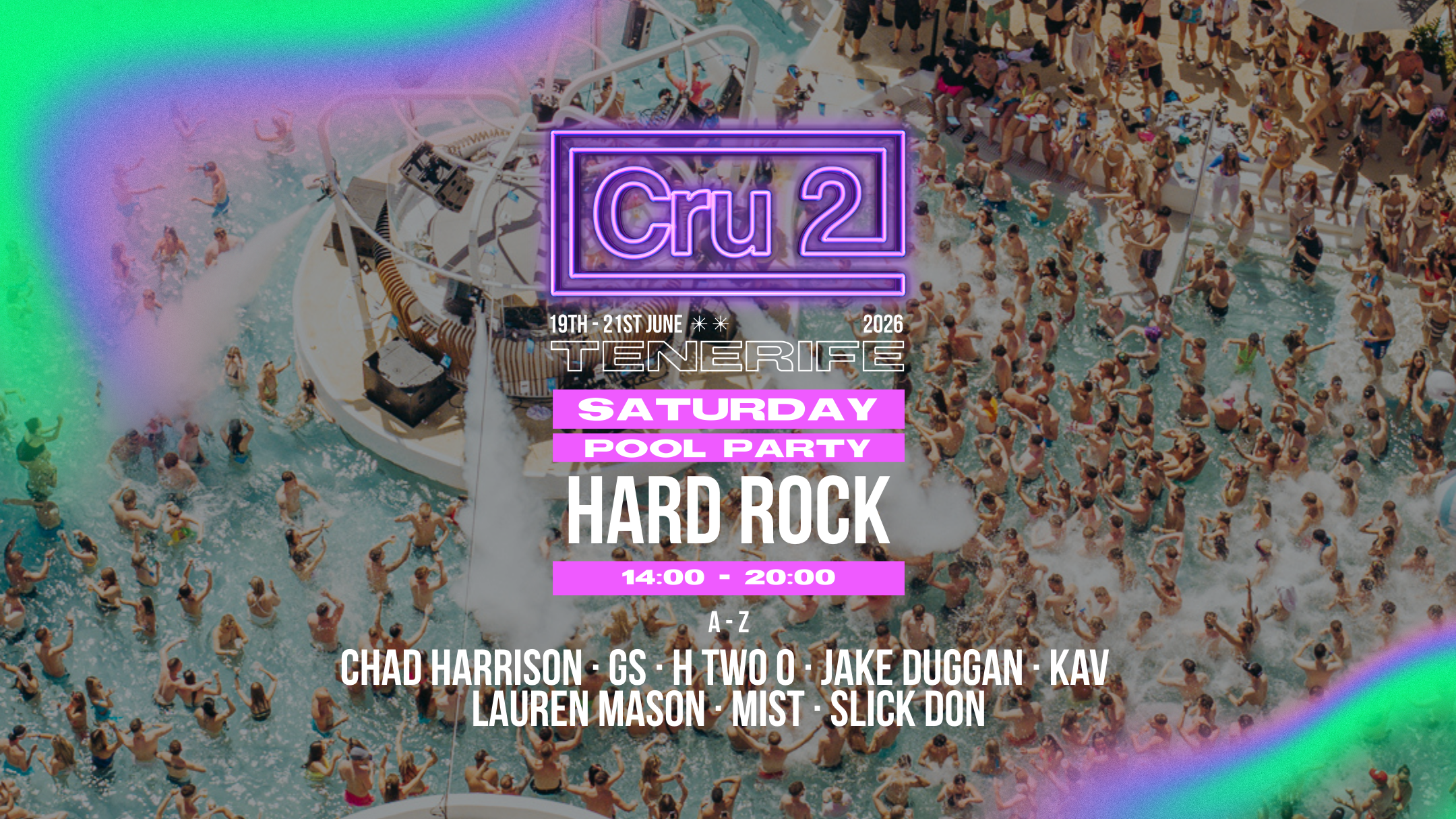 Cru2 Tenerife Saturday: Hard Rock Pool Party
