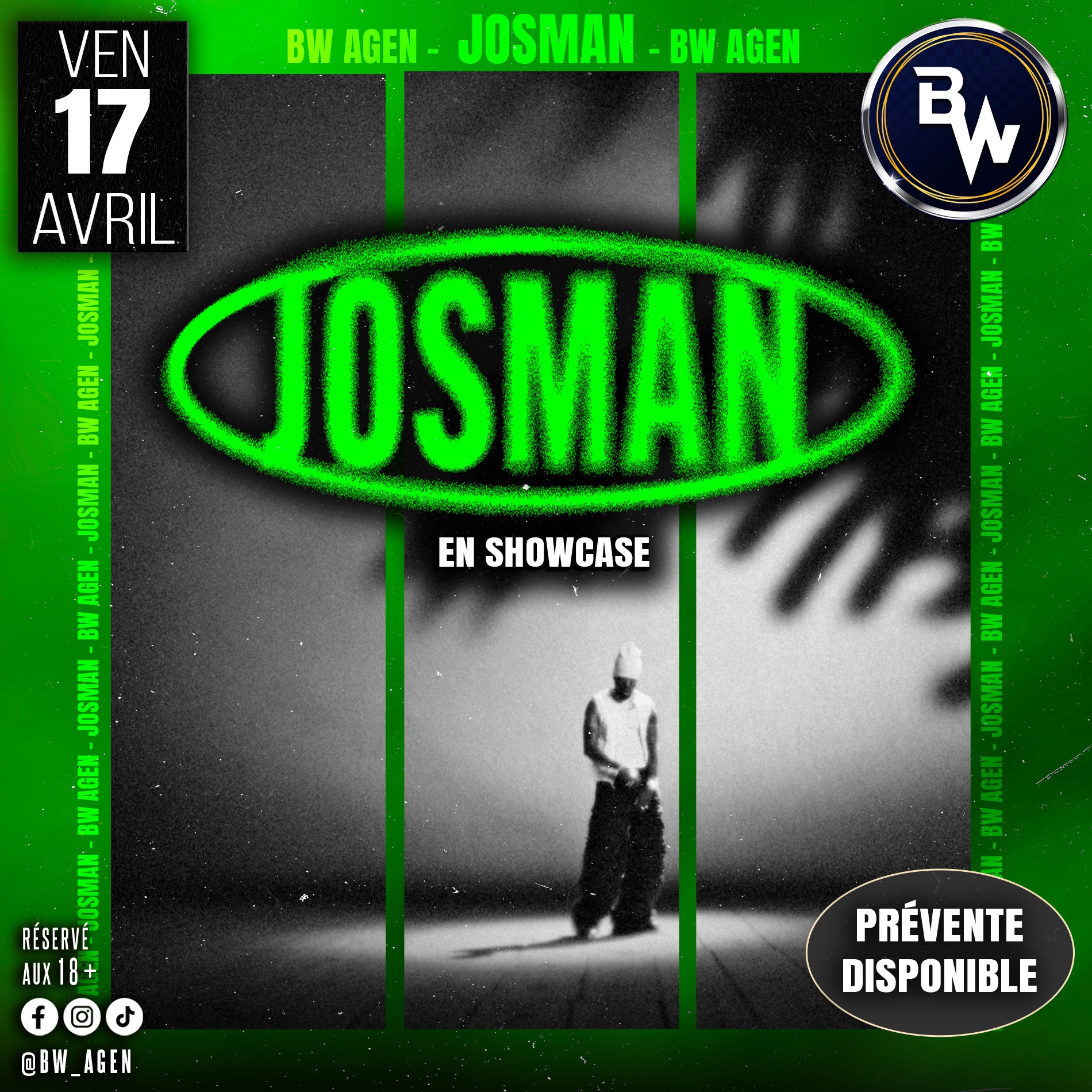 JOSMAN EN SHOWCASE @BW AGEN