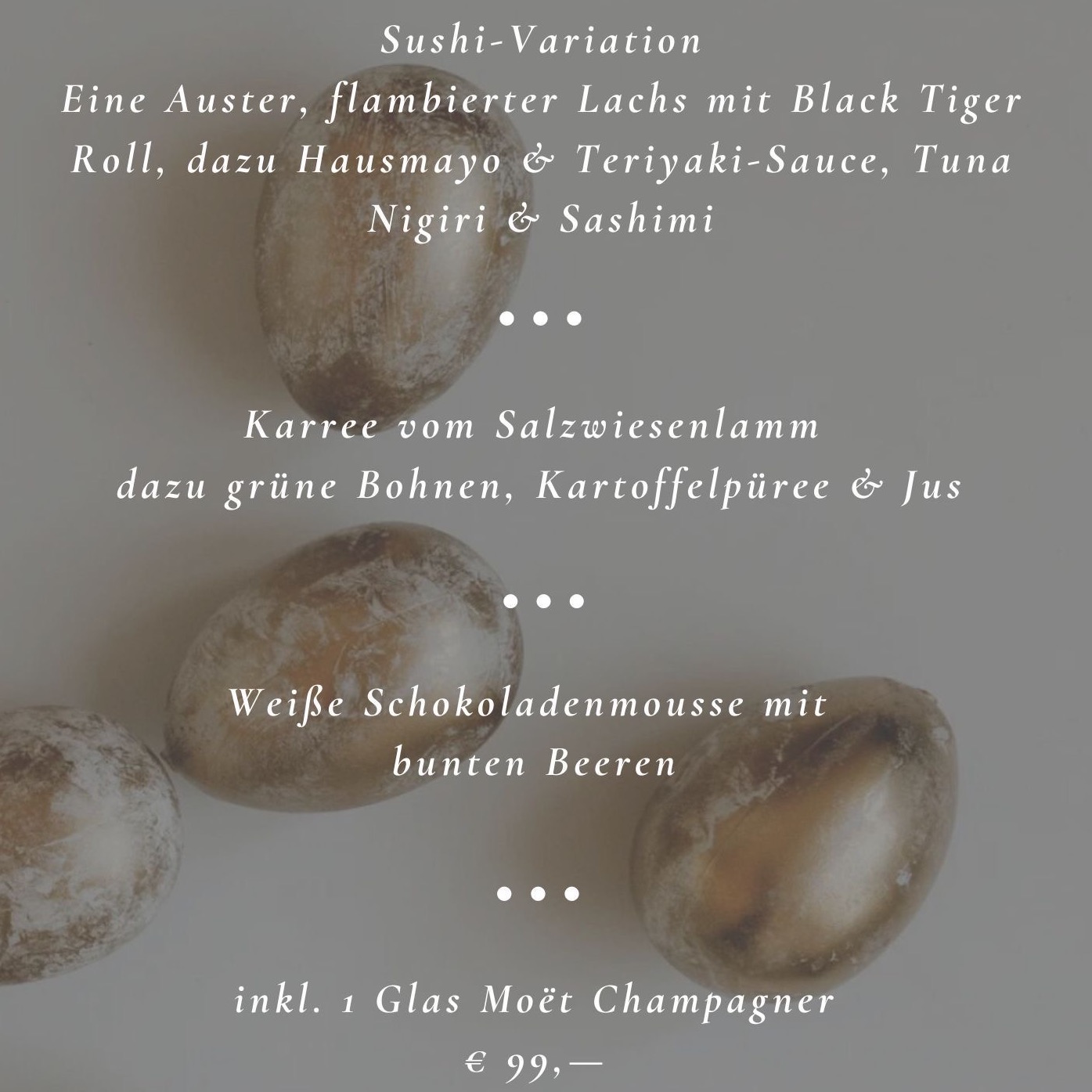 Oster Menü 03.-06.04.2026