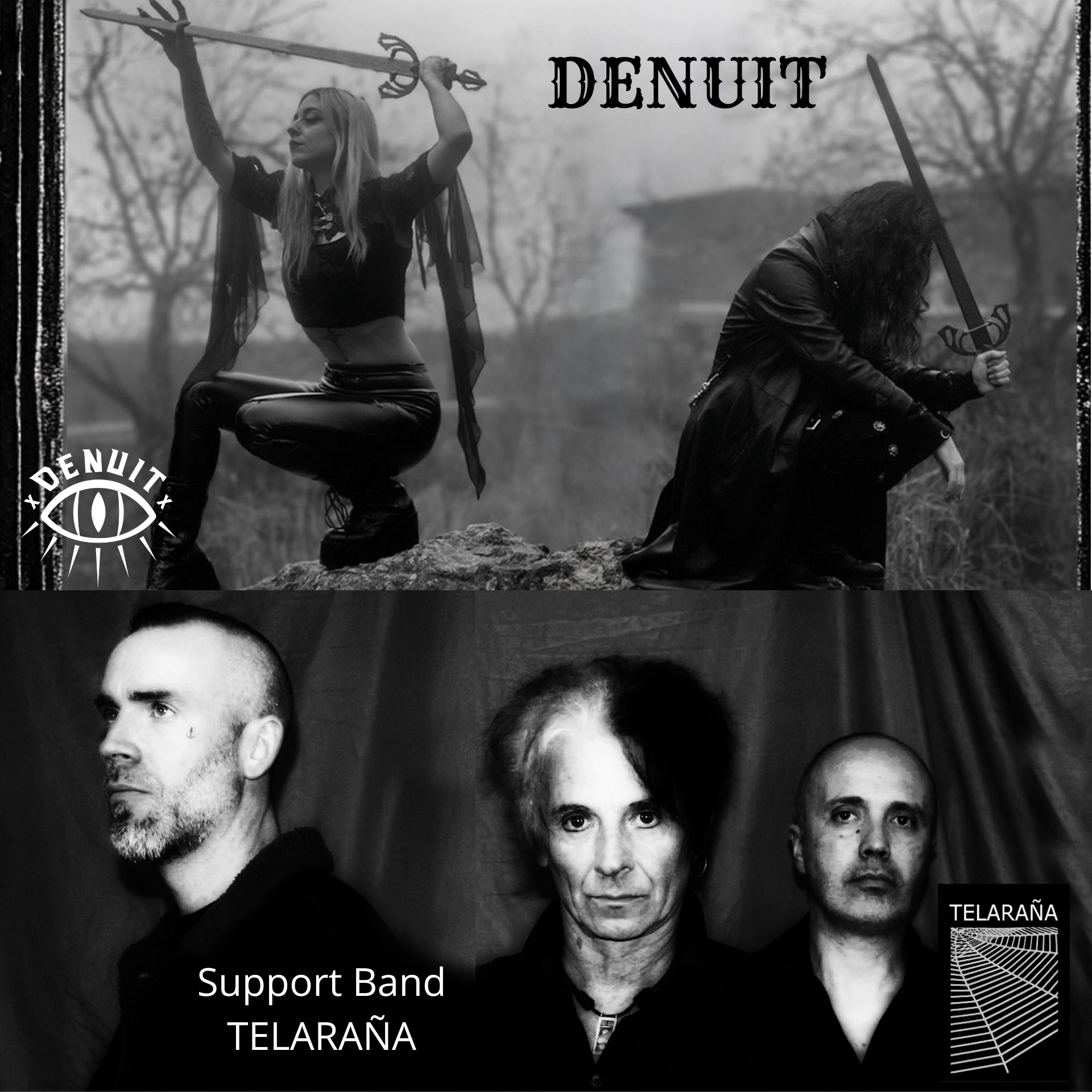 POST-PUNK FEST - DENUIT + TELARAÑA  
