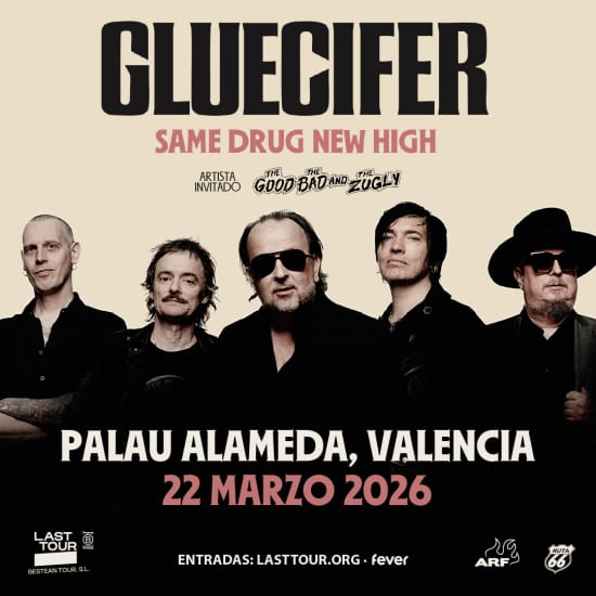 Official cover of the event Gluecifer en Palau Alameda, Valencia 2026