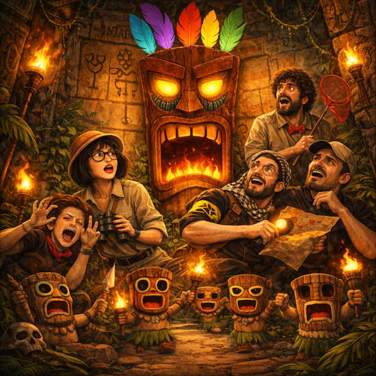 Official cover of the event La Ira del Gran Tiki: show de impro en La Escalera de Jacob