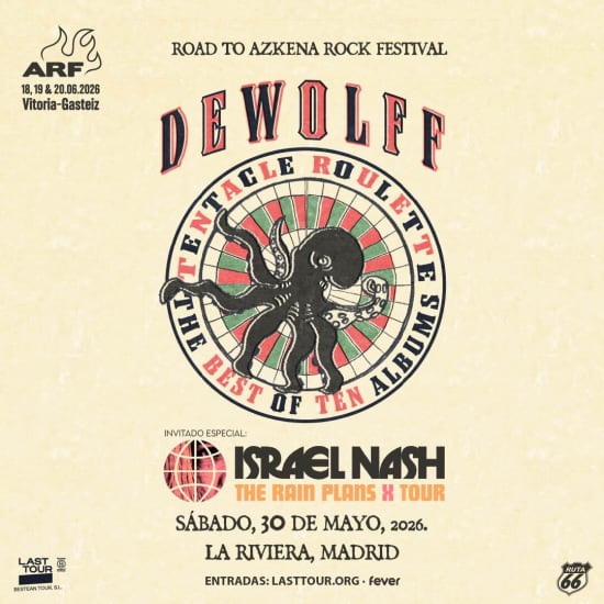 Official cover of the event DEWOLFF + ISRAEL NASH EN MADRID (ROAD TO AZKENA ROCK FESTIVAL) 2026