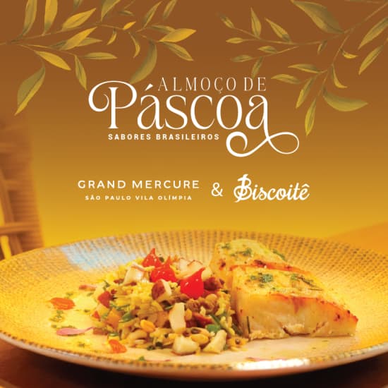 Official cover of the event Almoço de Páscoa: Sabores Brasileiros com Biscoitê