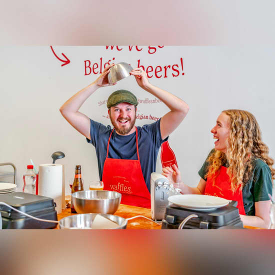 Official cover of the event Brussels waffle-making workshop with beer tasting