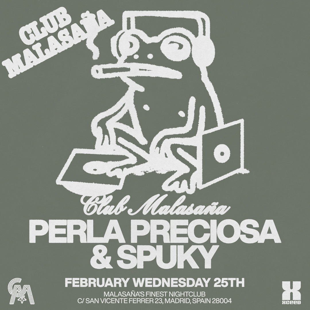 Official cover of the event Club Malasaña ft. Perla Preciosa & Spuky