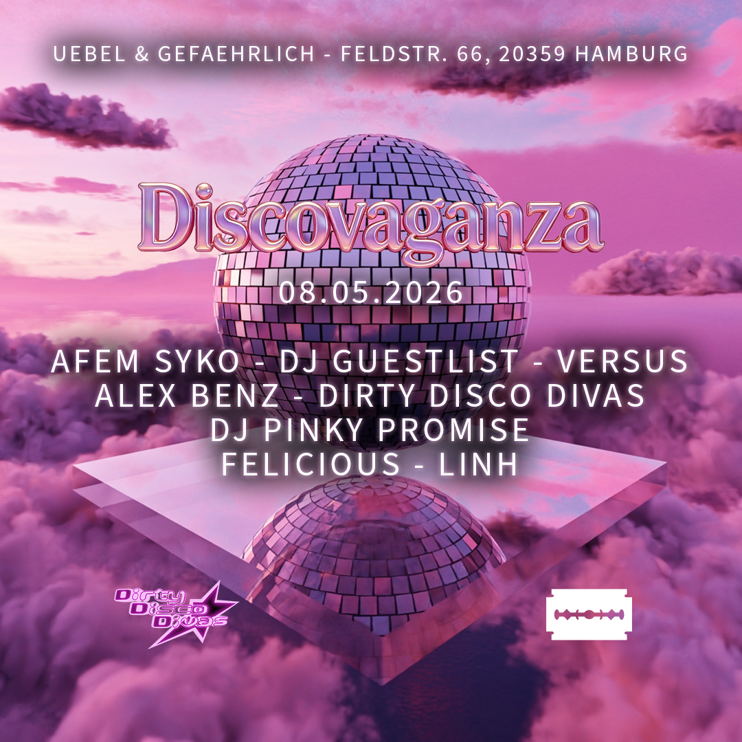 Official cover of the event DISCOVAGANZA with AFEM SYKO I DJ GUESTLIST I DIRTY DISCO DIVAS I DJ PINKY PROMISE I FELICIOUS