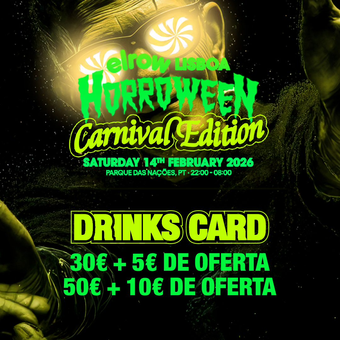 Official cover of the event elrow Horroween Lisboa 2026 - Drinks Card