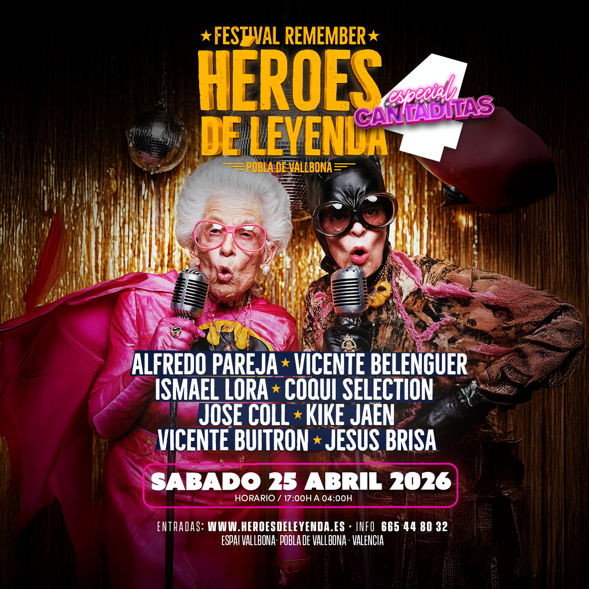 Official cover of the event Heroes de Leyenda 4 - Festival Remember