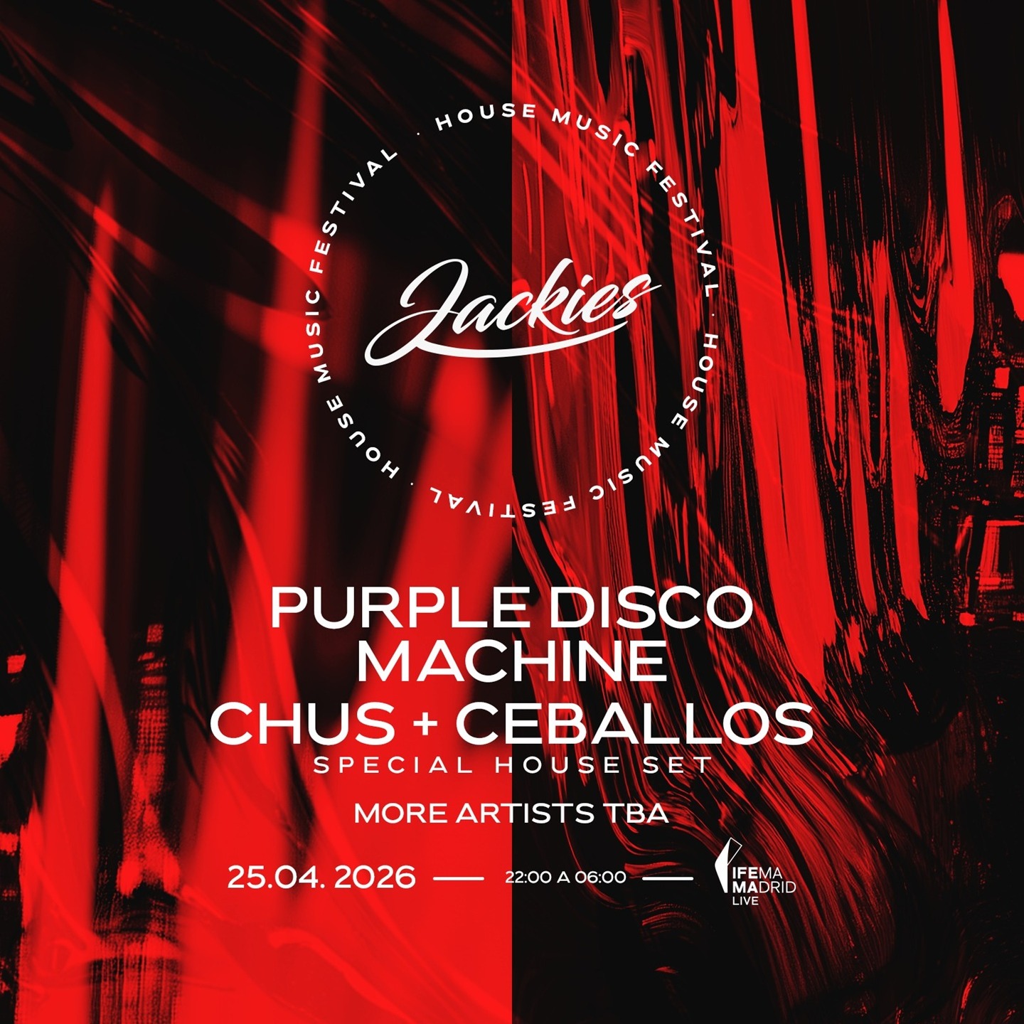Jackies Madrid Festival House Music 2026 w/ Purple Disco Machine