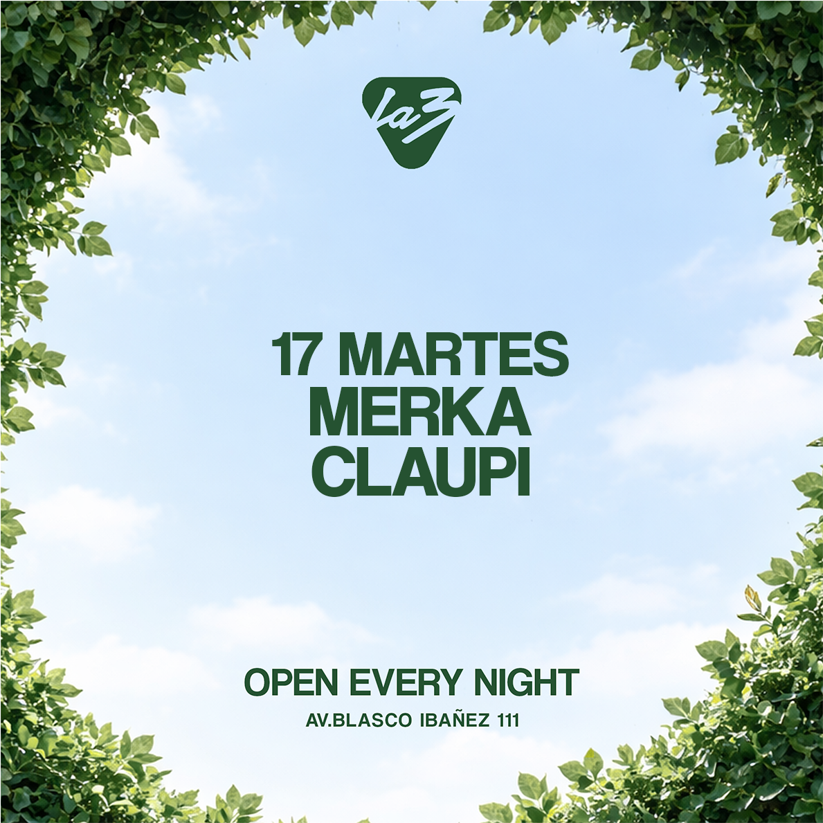 Official cover of the event MARTES 17 | SEMANA DE FALLAS: MERKA + CLAUPI