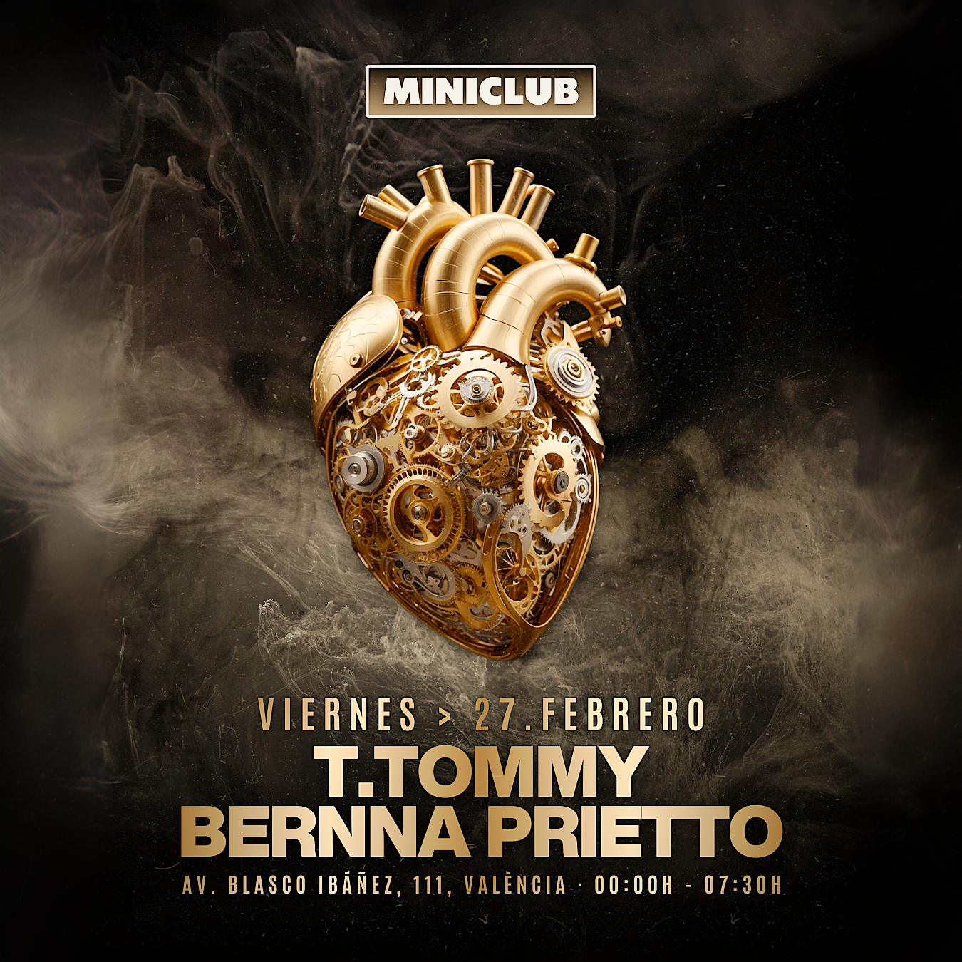 Official cover of the event MINICLUB: VIERNES 27 TECH HOUSE SESSION / FREE ENTRY BEFORE 01.00AM