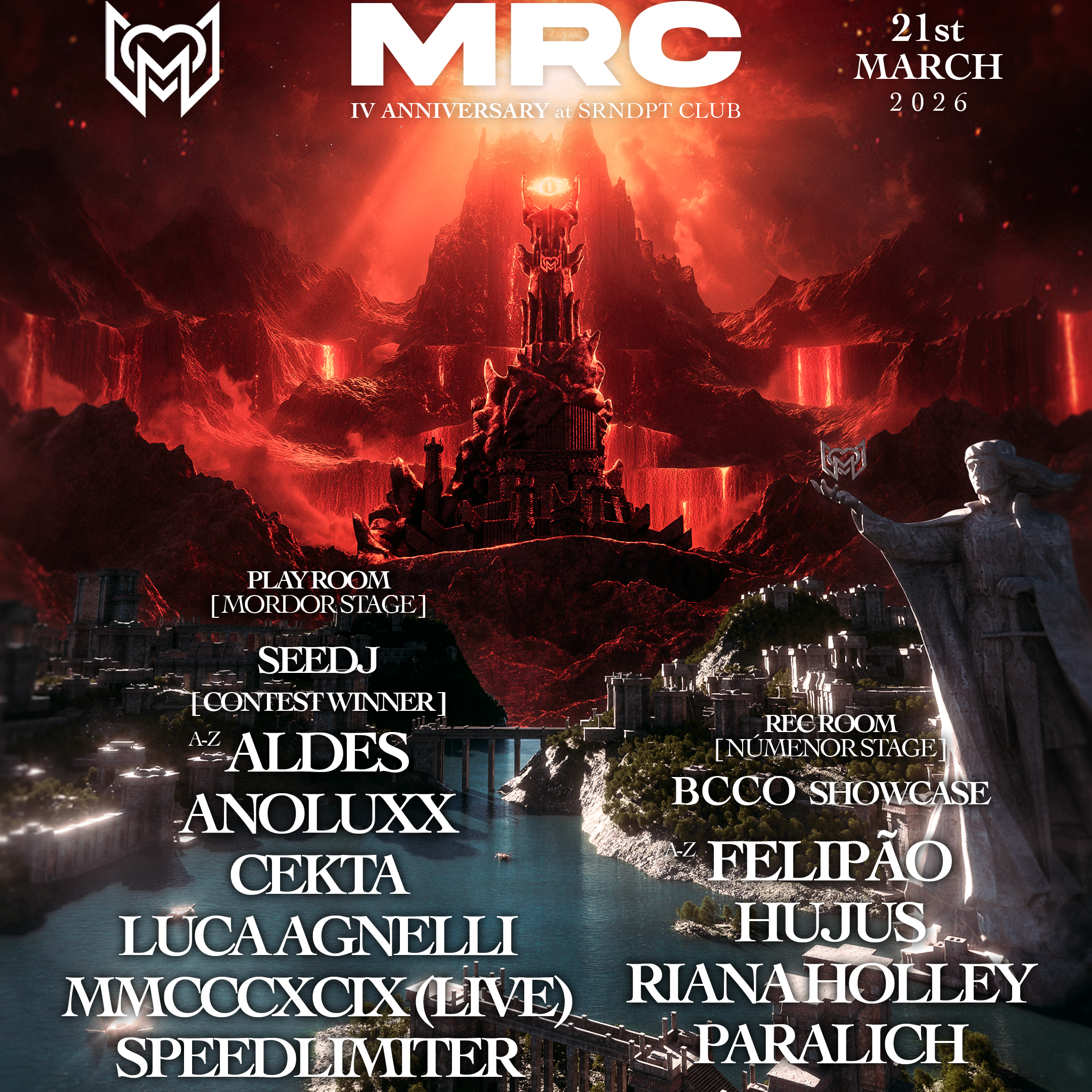 Official cover of the event MRC IV Anniversary at SRNDPT Club + BCCO Showcase