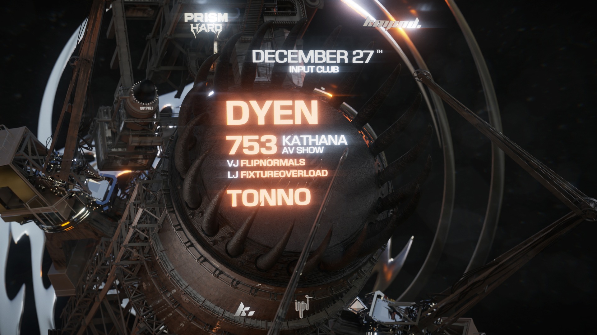 Official cover of the event PRISM & KOMPOUND pres. XMAS INDOOR RAVE