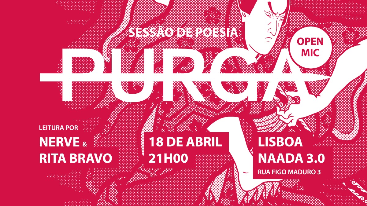Official cover of the event PURGA - Sessão de Poesia w/ NERVE & RITA BRAVO