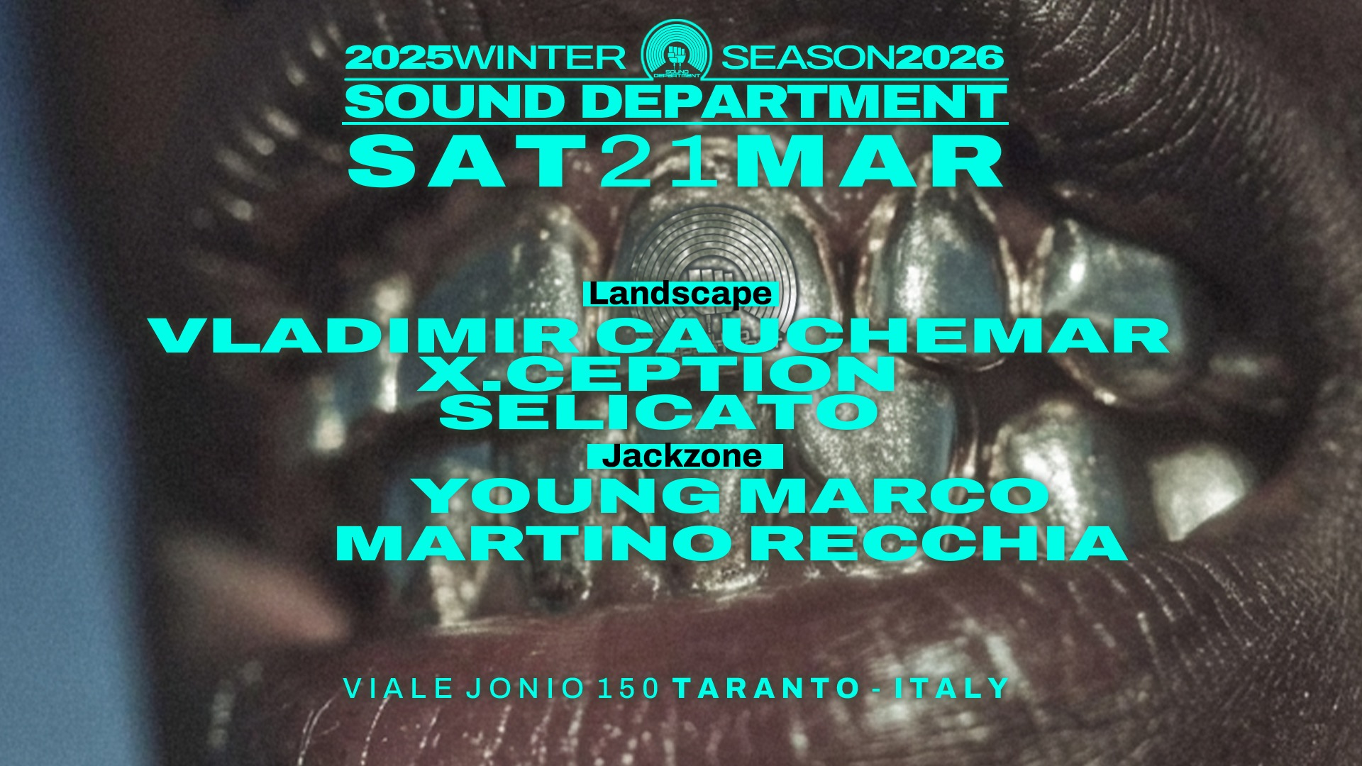 Official cover of the event SOUND DEPARTMENT 21 MARCH W/ VLADIMIR CAUCHEMAR AND YOUNG MARCO