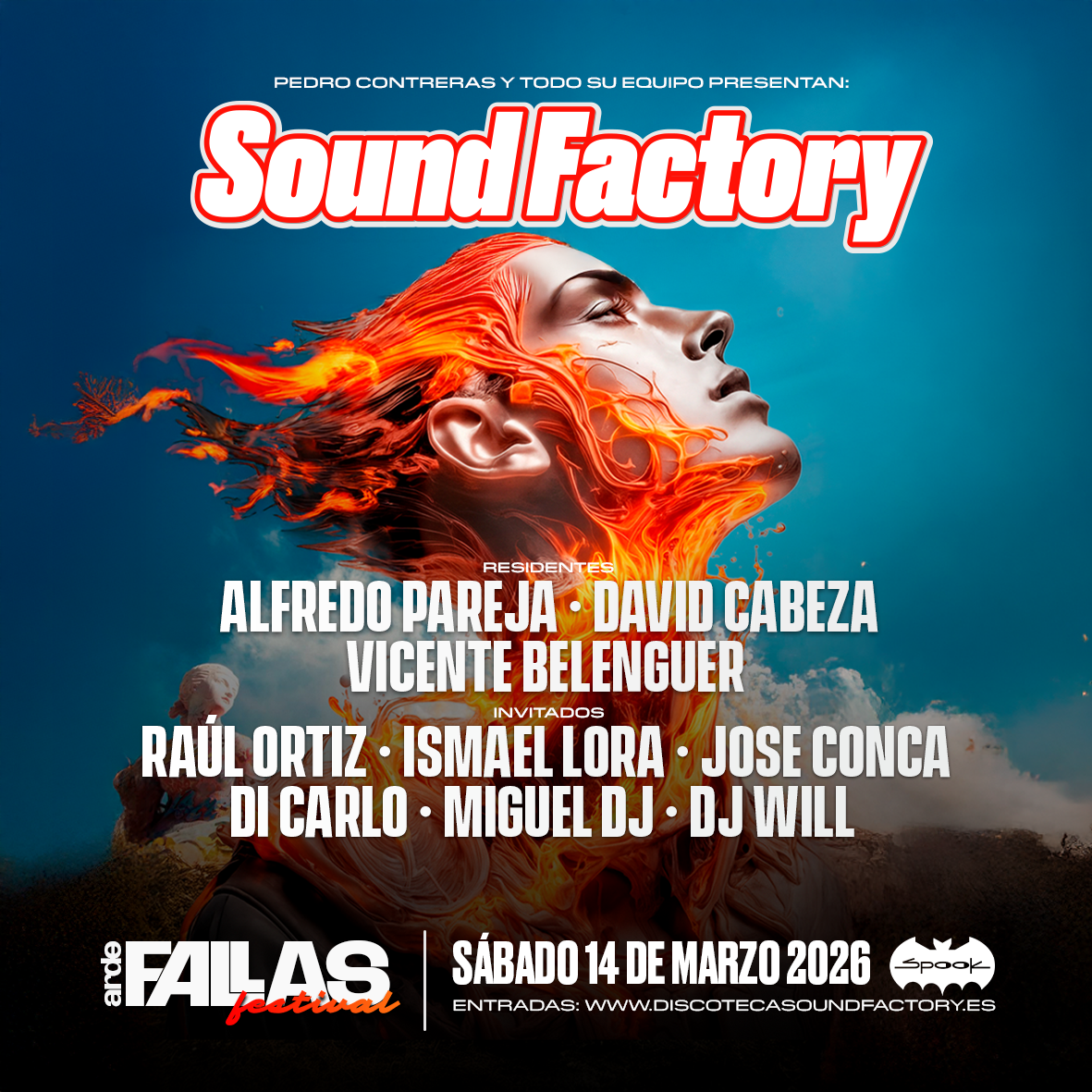 Official cover of the event Sound Factory - Arde - Fallas Festival