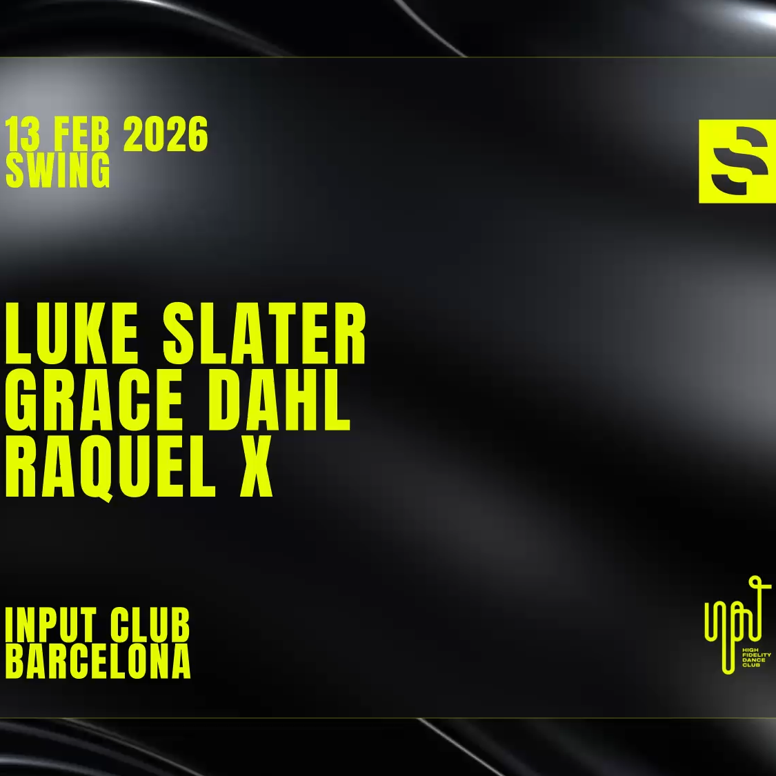Official cover of the event SWING pres. LUKE SLATER & GRACE DAHL