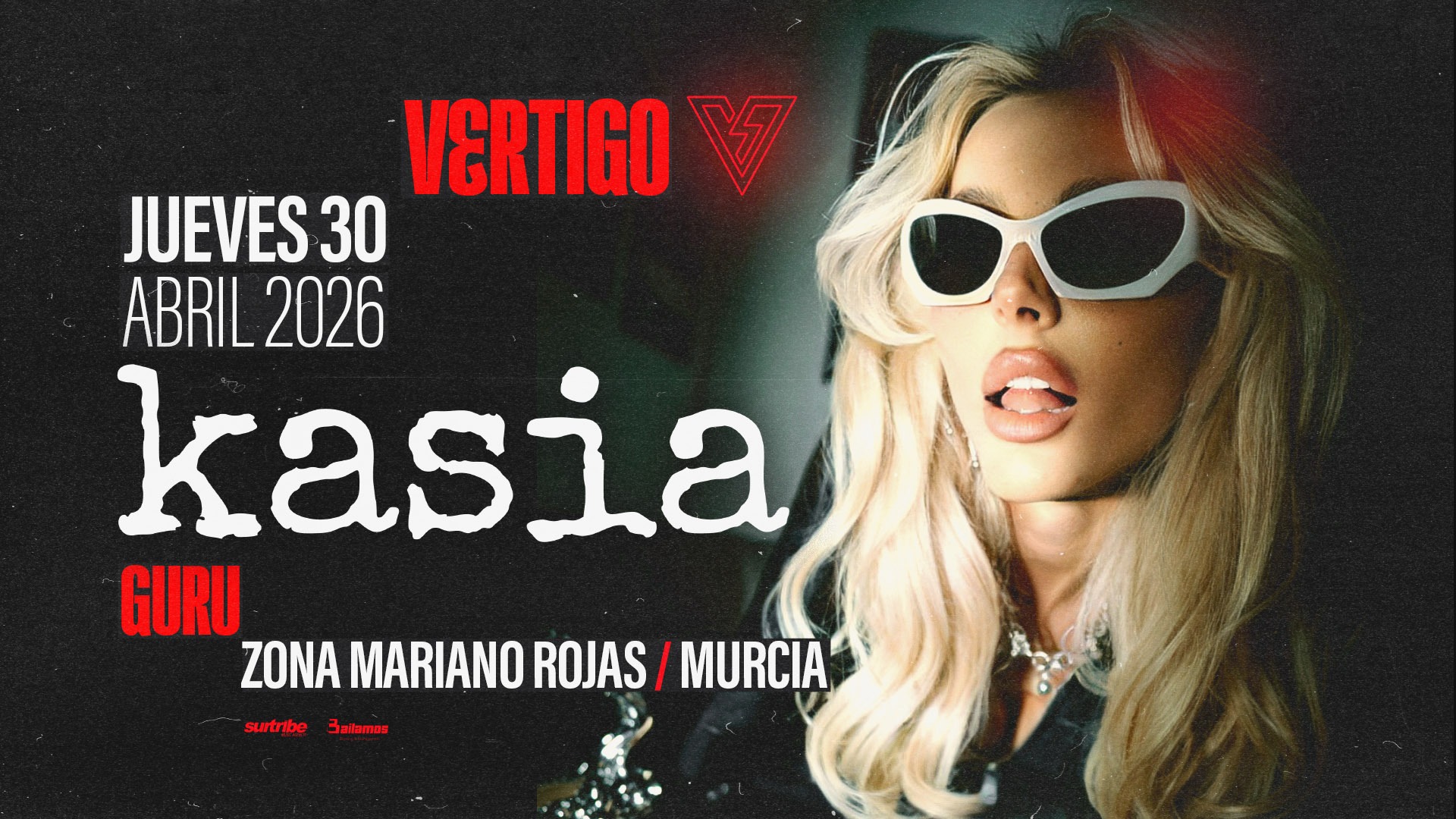 Official cover of the event Vertigo presents KASIA