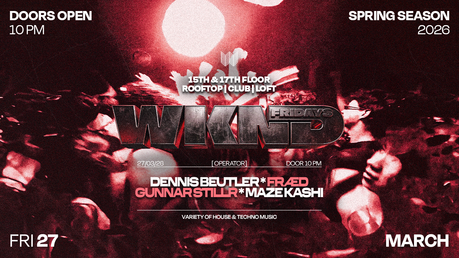 Official cover of the event WKND X OPERATOR (DENNIS BEUTLER B-DAY BASH)