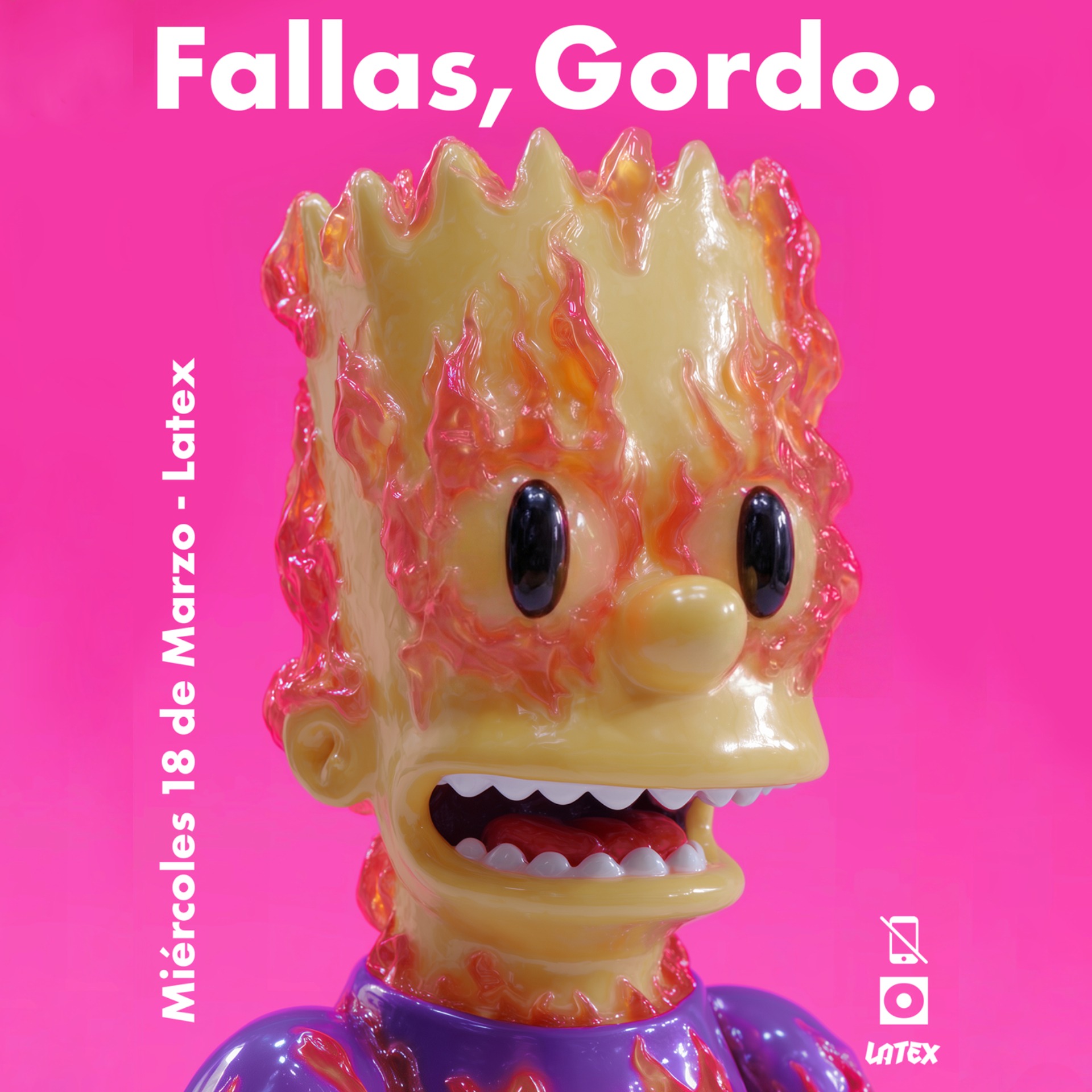 Official cover of the event X18/03 LATEX W/ GORDO: FINALVERSION3 B2B VLADIMIR DYNAMO ALL NIGHT LONG FALLAS