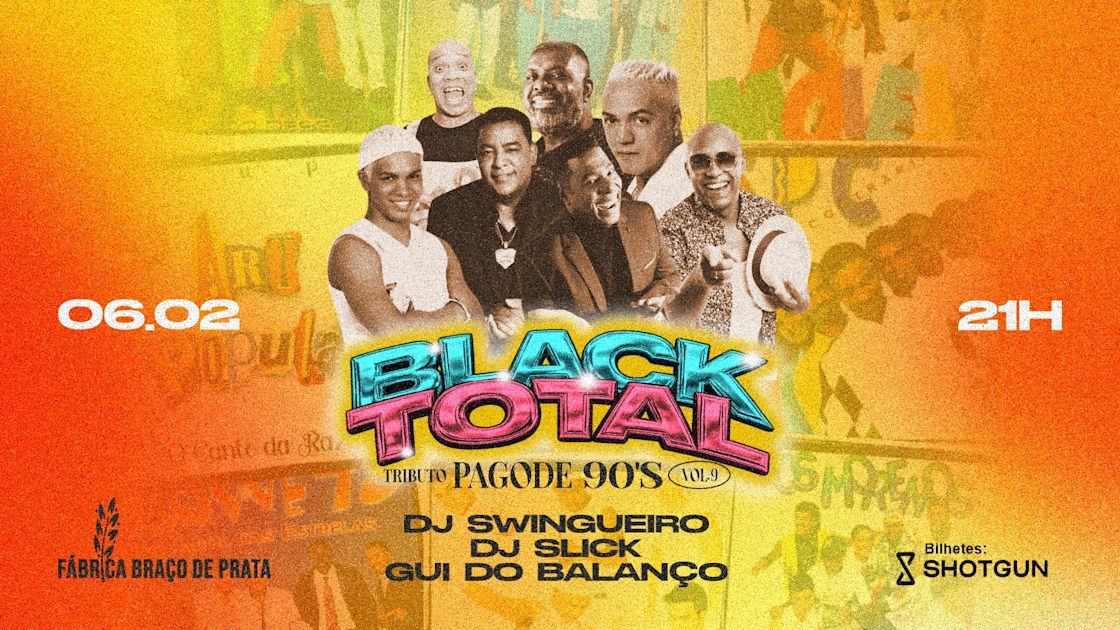 Official cover of the event Black Total Vol9 | Tributo Pagode 90’S
